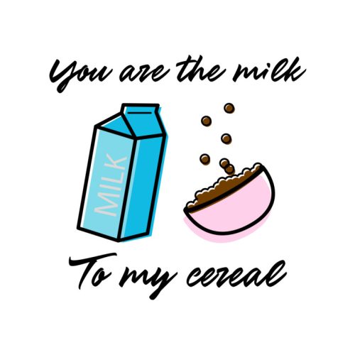 Milk and cereal T-Shirt L fehér unisex